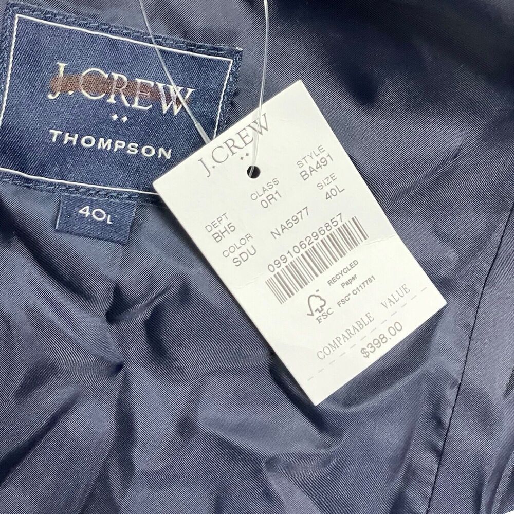 J Crew‎ Men's 40L Thompson Stretch Suit Jacket Stretch Chino Chic Preppy BA491 - Picture 4 of 14